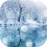 唯美飘雪动态壁纸 