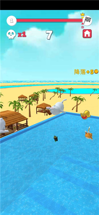水上公园终点冲刺