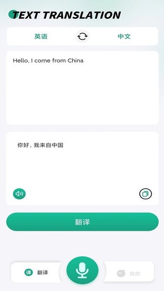 讲话和翻译翻译器