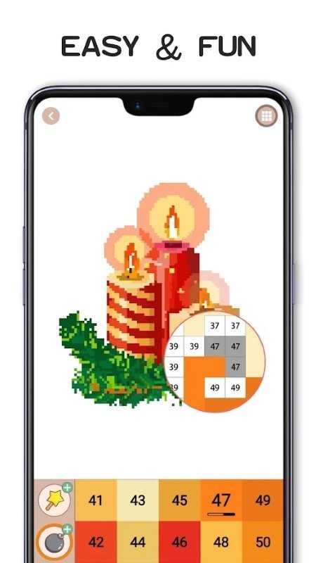 像素艺术填色