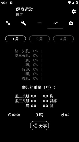 重量训练健身运动