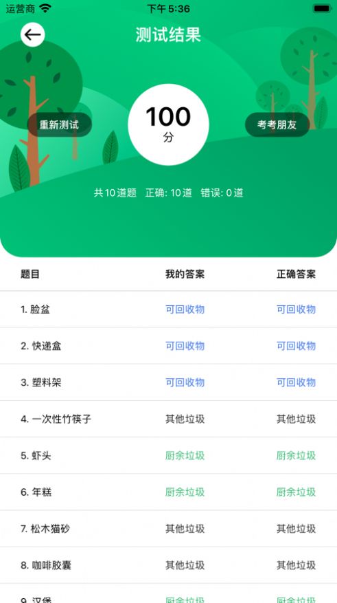 绿色分类