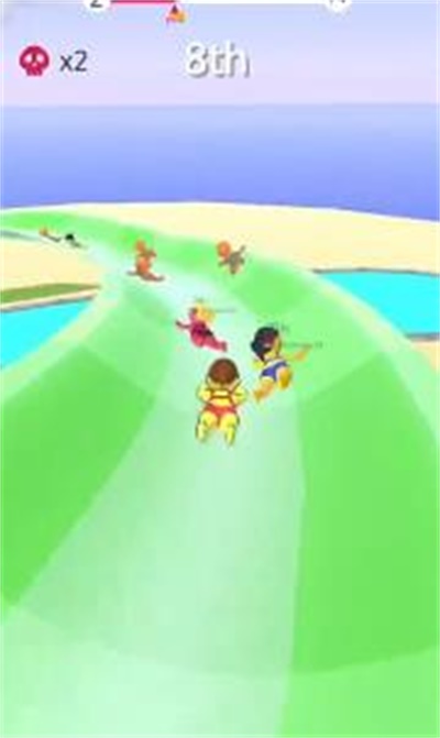 游泳池水上公园比赛