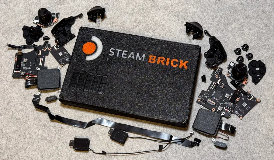 从掌机到“游戏盒子”：改装达人将Steam Deck变身为更便携的Steam Brick