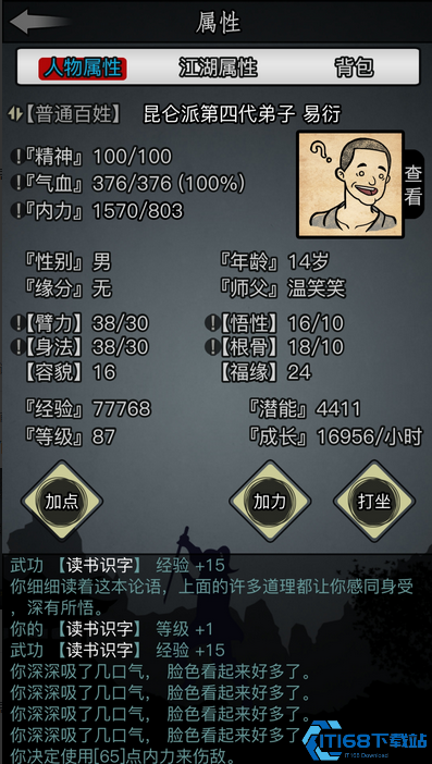 放置江湖完美开局属性怎么选