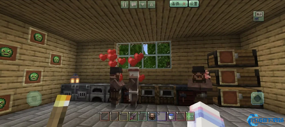 我的世界怎么才能让村民生孩子呢