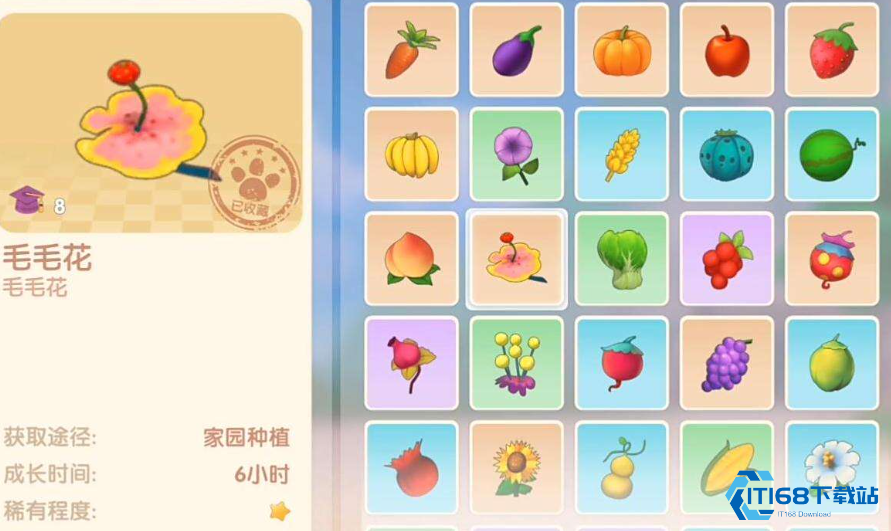 摩尔庄园怎么收获6朵毛毛花