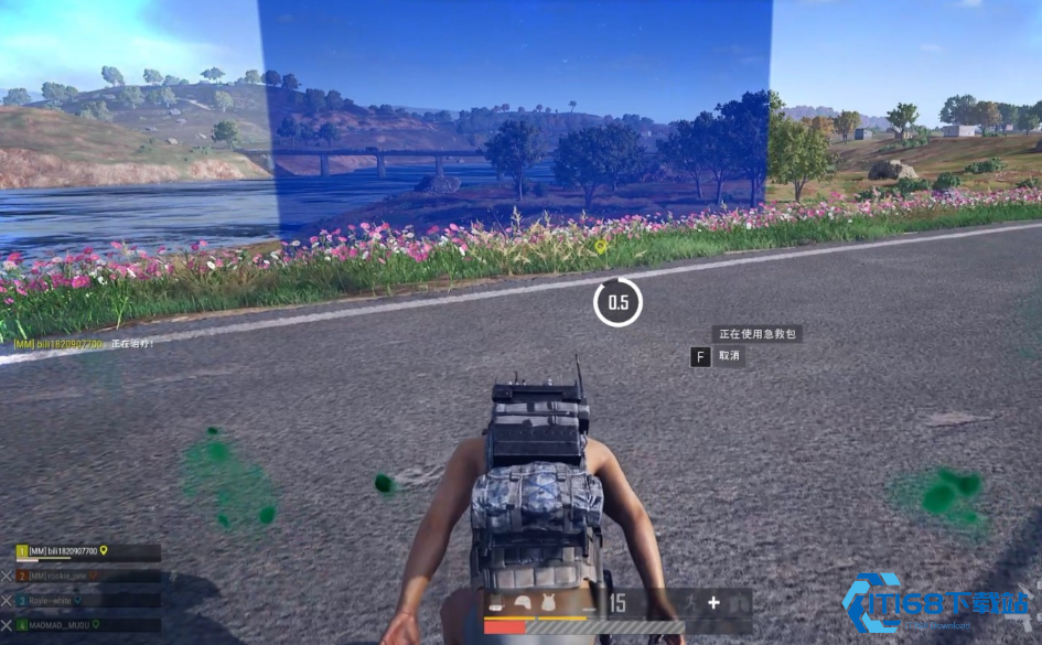 绝地求生如何打移动单位