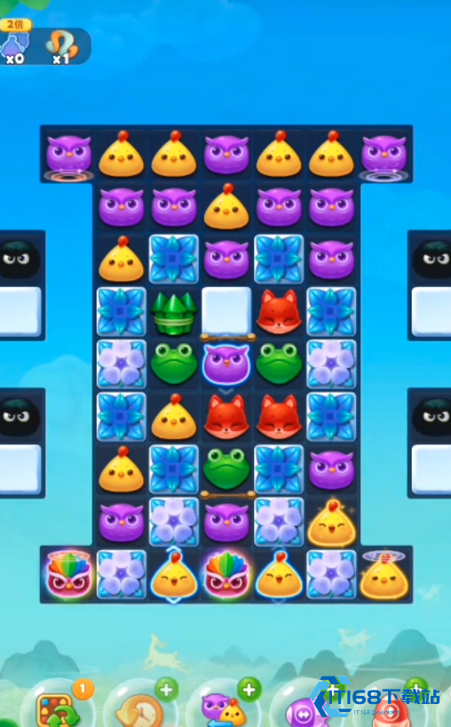 开心消消乐的黑毛球怎么消除