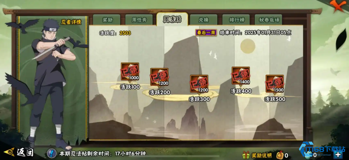 火影手游活跃度速刷密技 轻松日进 200 点